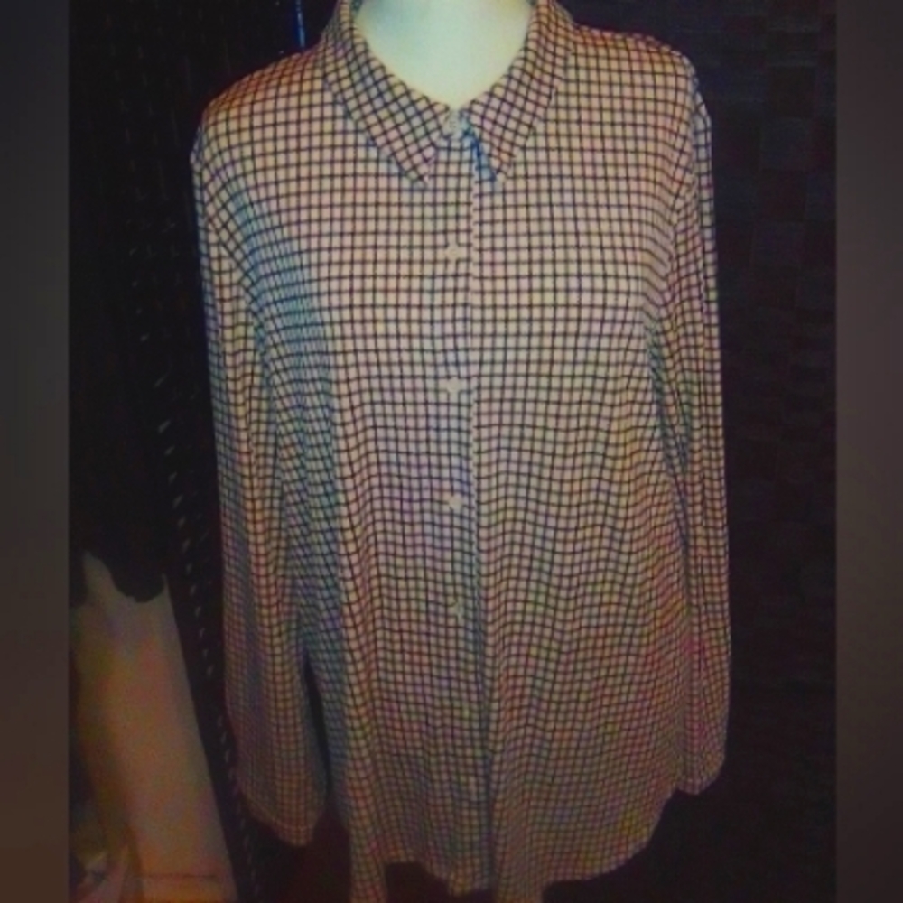 Checkered Button-Up Shirt